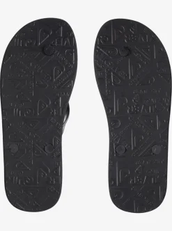 Sale Quiksilver Haleiwa Flip-Flops Solid Black