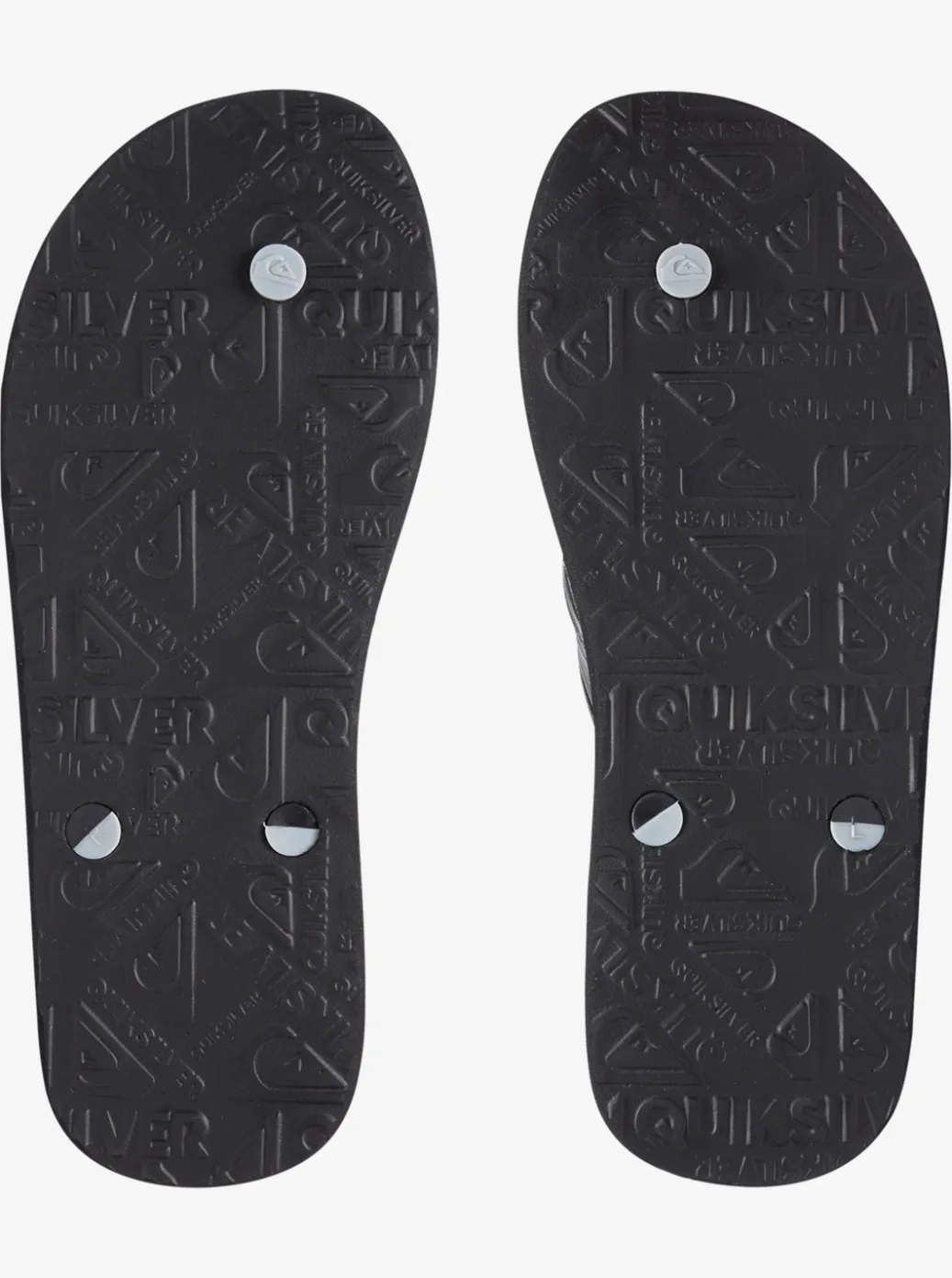 New Quiksilver Haleiwa Flip-Flops Black/Grey/Black