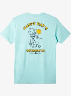 Flash Sale Quiksilver Happy Days Mod T-Shirt Beach Glass Heather