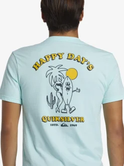 Flash Sale Quiksilver Happy Days Mod T-Shirt Beach Glass Heather