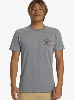 Best Sale Quiksilver Happy Days Mod T-Shirt Medium Grey Heather