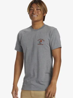 Best Sale Quiksilver Happy Days Mod T-Shirt Medium Grey Heather