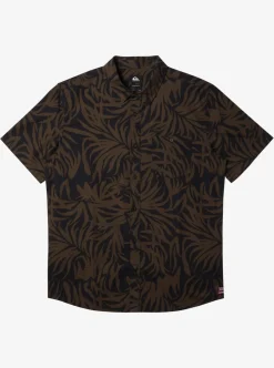 Best Sale Quiksilver Hawaii Foliage Woven Hawaiian Shirt Tarmac