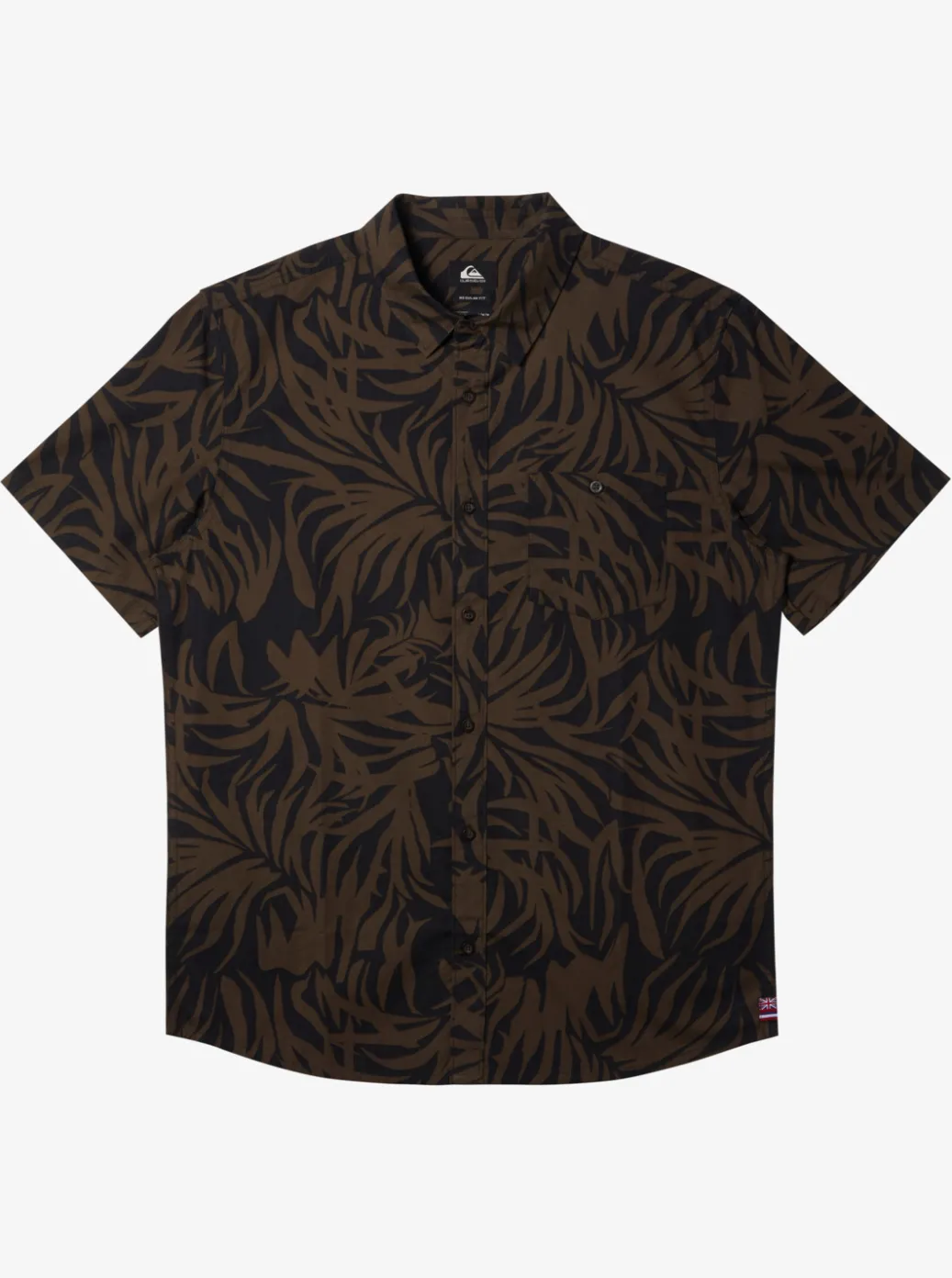 Best Sale Quiksilver Hawaii Foliage Woven Hawaiian Shirt Tarmac