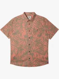 Fashion Quiksilver Hawaii Foliage Woven Hawaiian Shirt Canyon Clay