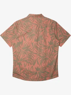 Fashion Quiksilver Hawaii Foliage Woven Hawaiian Shirt Canyon Clay