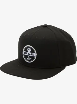 Cheap Quiksilver Hawaii Rooted Snapback Hat Black