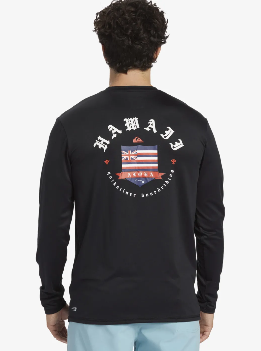 Cheap Quiksilver Hawaii Royalty Upf 50 Long Sleeve Surf Tee Black