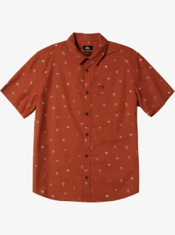 Best Quiksilver Heat Wave Short Sleeve Woven Shirt Baked Clay Heat Waves