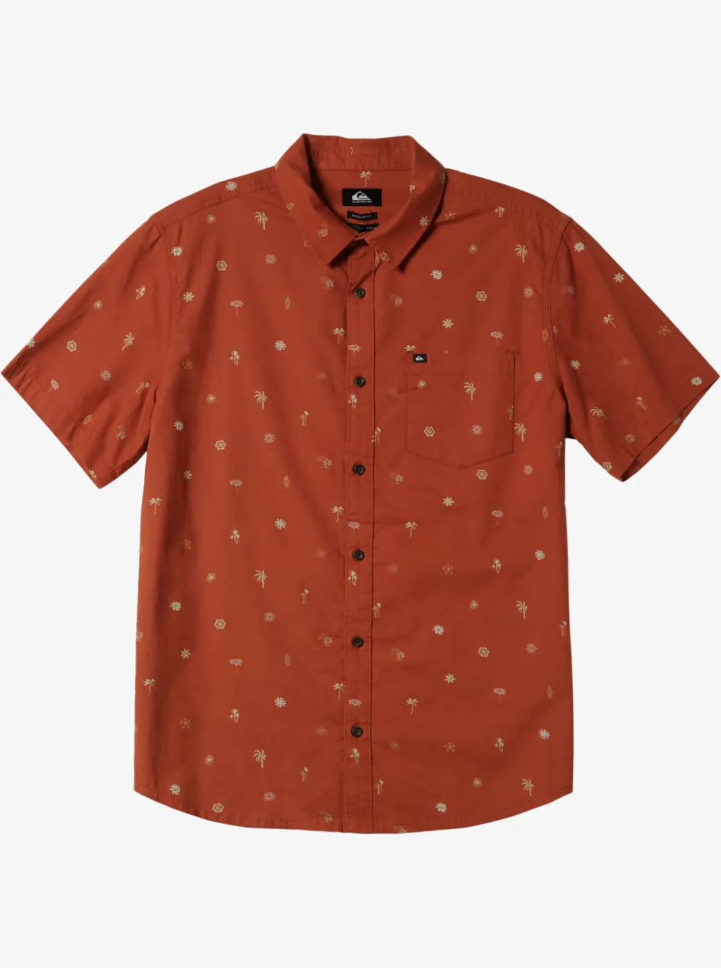 Best Quiksilver Heat Wave Short Sleeve Woven Shirt Baked Clay Heat Waves