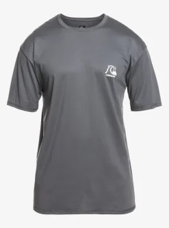 Sale Quiksilver Heritage Heather Short Sleeve Upf 50 Surf T-Shirt Iron Gate
