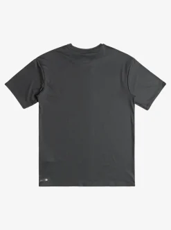 Sale Quiksilver Heritage Heather Short Sleeve Upf 50 Surf T-Shirt Iron Gate
