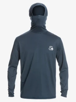 Sale Quiksilver Heritage Upf 50 Long Sleeve Surf Tee Midnight Navy Heather