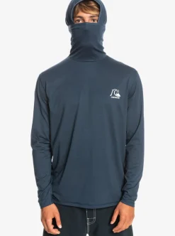 Sale Quiksilver Heritage Upf 50 Long Sleeve Surf Tee Midnight Navy Heather