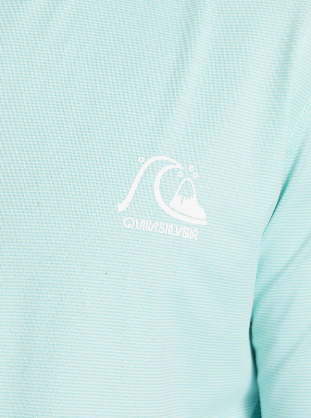 New Quiksilver Heritage Upf 50 Long Sleeve Surf Tee Sky Blue Heather
