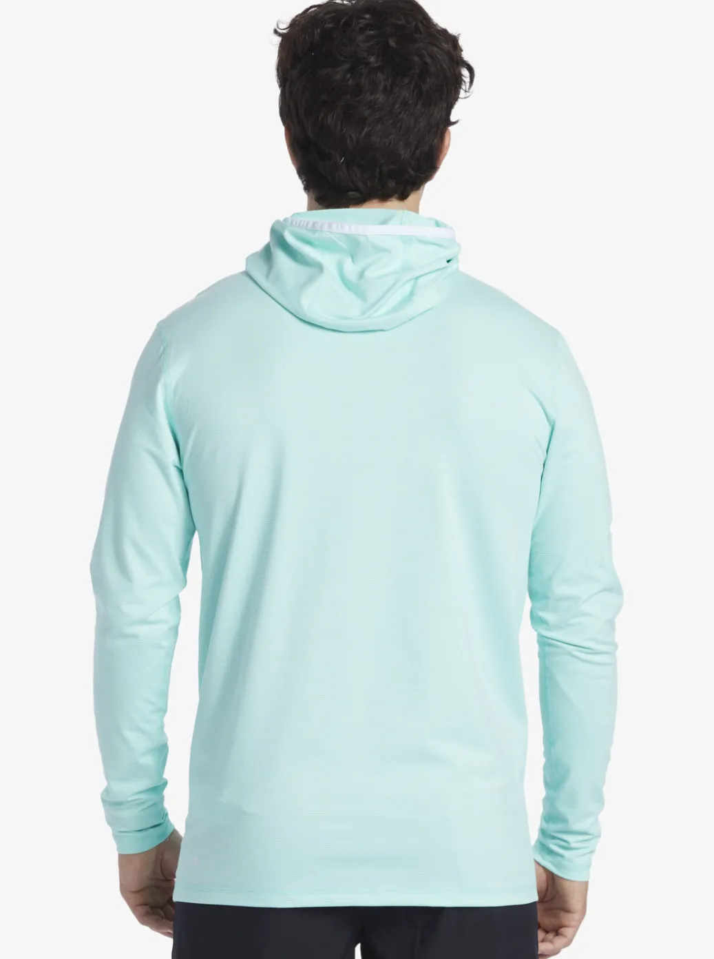 New Quiksilver Heritage Upf 50 Long Sleeve Surf Tee Sky Blue Heather