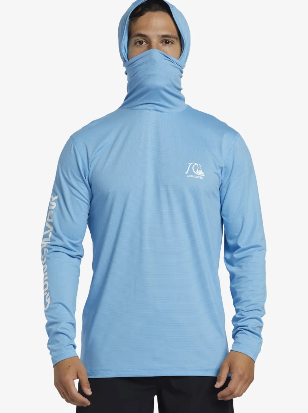 Fashion Quiksilver Heritage Upf 50 Long Sleeve Surf Tee Azure Blue