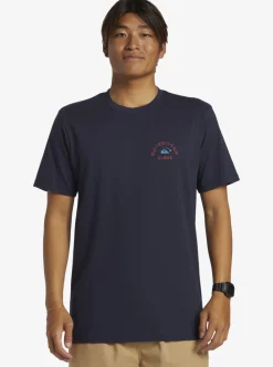 Discount Quiksilver Hi Dead Coconuts T-Shirt Navy Blazer