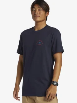 Discount Quiksilver Hi Dead Coconuts T-Shirt Navy Blazer