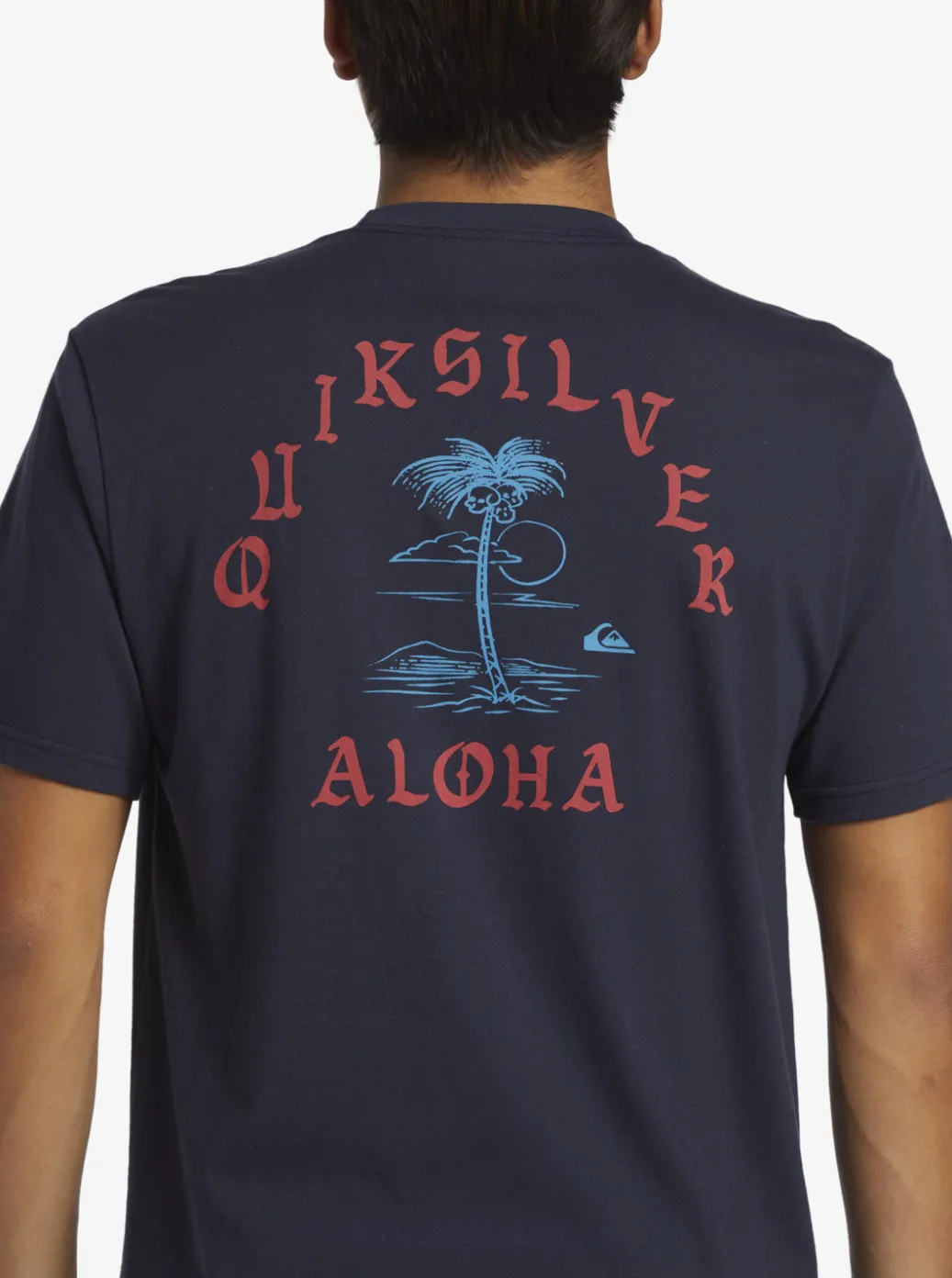Discount Quiksilver Hi Dead Coconuts T-Shirt Navy Blazer