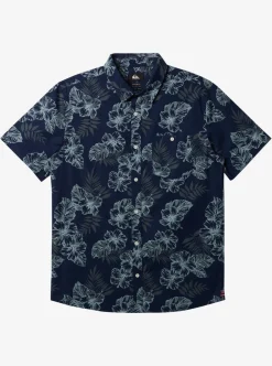 Flash Sale Quiksilver Hi Feel The Rhythm Short Sleeve Shirt Naval Academy