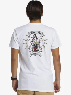 Shop Quiksilver Hi Flirting With Danger T-Shirt White