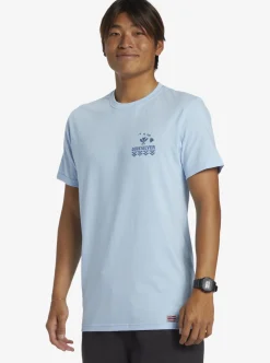 Online Quiksilver Hi Natural Resources T-Shirt Clear Sky