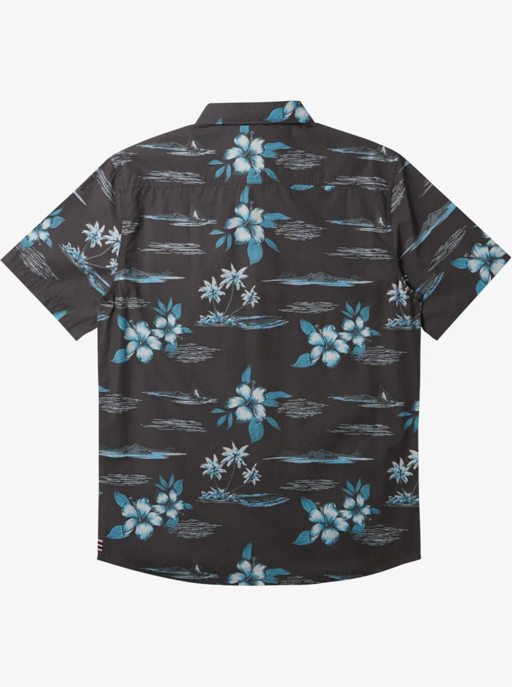 Discount Quiksilver Hi Paradise Airways Short Sleeve Shirt Tarmac