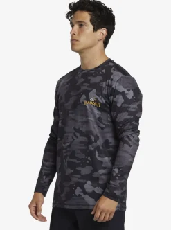 Flash Sale Quiksilver Hi Royalty Surf Long Sleeve Upf 50 Surf T-Shirt Hi Camo Black
