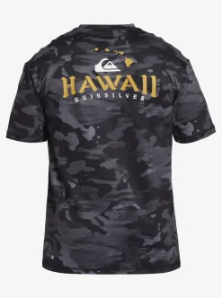 Clearance Quiksilver Hi Royalty Surf Short Sleeve Upf 50 Surf T-Shirt Hi Camo Black