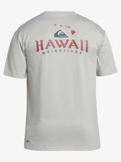 Shop Quiksilver Hi Royalty Surf Short Sleeve Upf 50 Surf T-Shirt Grey Violet
