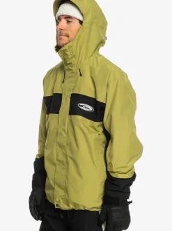 Clearance Quiksilver High Altitude Gore-Tex® Technical Snow Jacket Green Olive