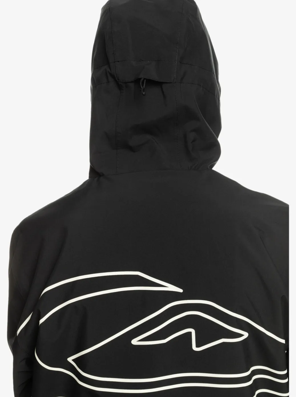 Cheap Quiksilver High In The Hood Technical Snow Jacket True Black
