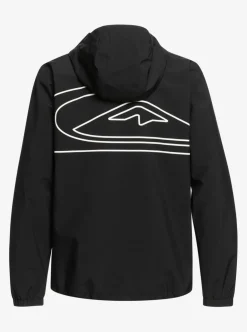 Cheap Quiksilver High In The Hood Technical Snow Jacket True Black