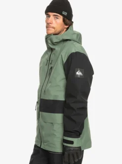 Hot Quiksilver Highline Pro Sammy Carlson 3L Gore-Tex® Technical Snow Jacket Laurel Wreath