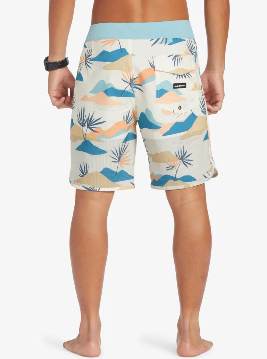 Outlet Quiksilver Highline Scallop 19" Boardshorts Birch
