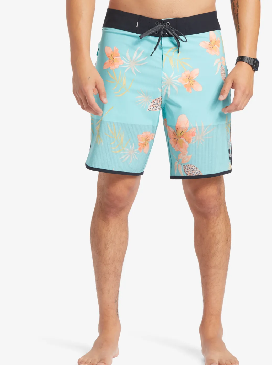 Clearance Quiksilver Highline Scallop 19" Boardshorts Blue Radiance