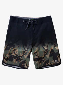 Clearance Quiksilver Highline Scallop 19" Boardshorts Four Leaf Clover