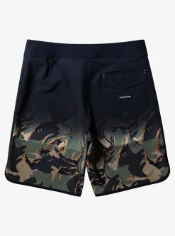 Clearance Quiksilver Highline Scallop 19" Boardshorts Four Leaf Clover