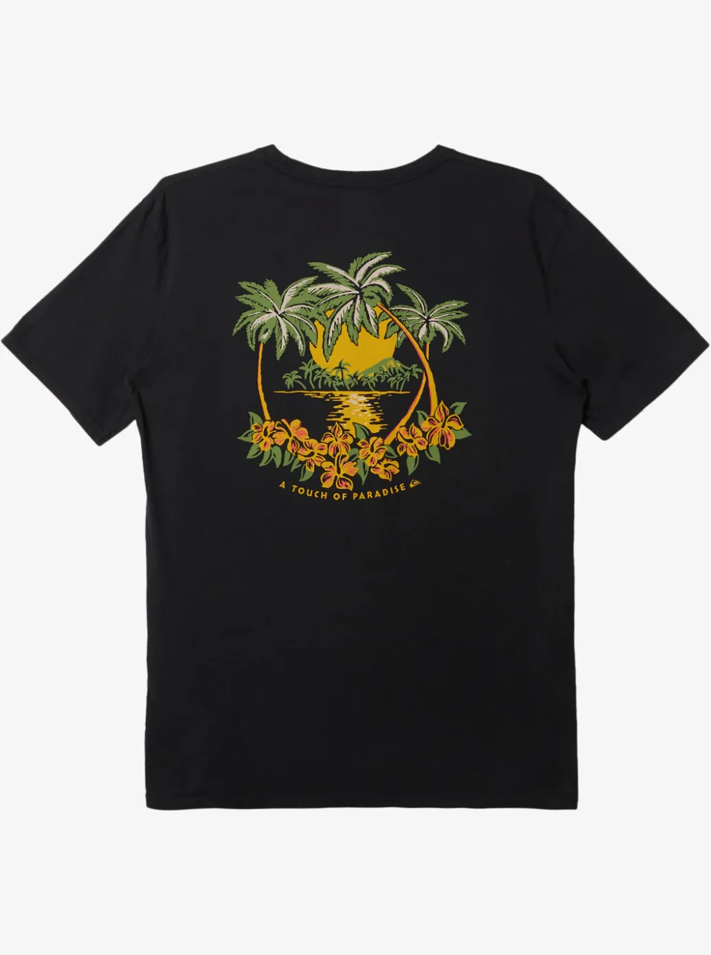 Shop Quiksilver Island Cap Mtz T-Shirt Black