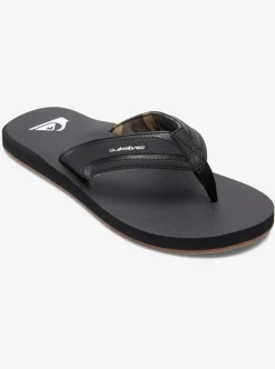 New Quiksilver Island Oasis Sandals Black/Black/Brown