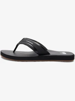 New Quiksilver Island Oasis Sandals Black/Black/Brown