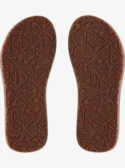 New Quiksilver Island Oasis Sandals Black/Black/Brown