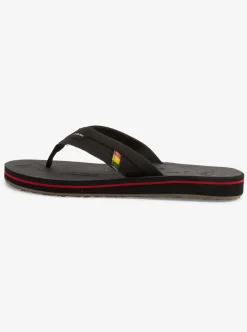Clearance Quiksilver Island Oasis Squish Sandals Black 1