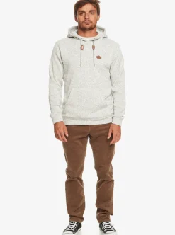 Clearance Quiksilver Keller Fleece Top Light Grey Heather