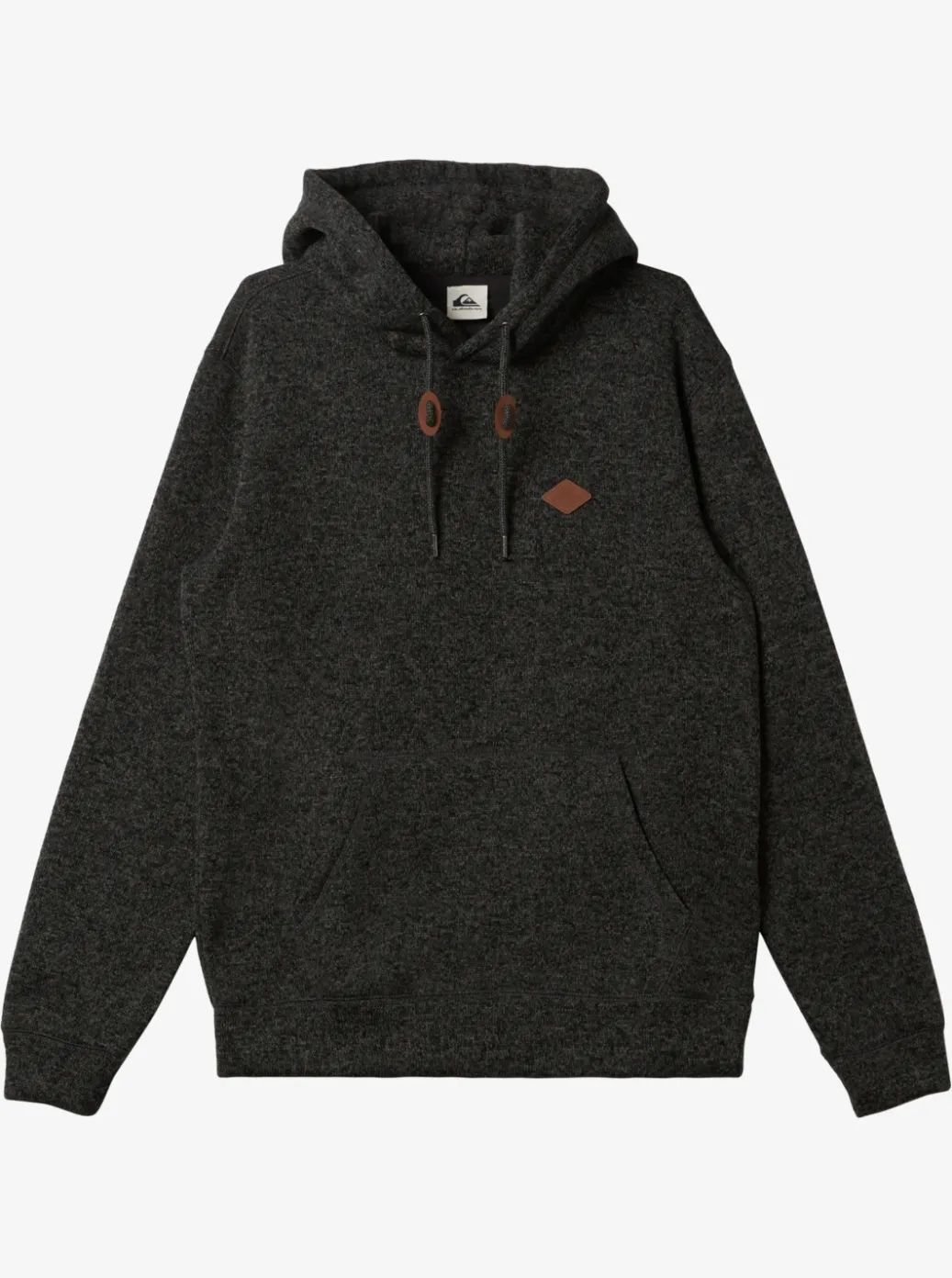 New Quiksilver Keller Fleece Top Dark Grey Heather