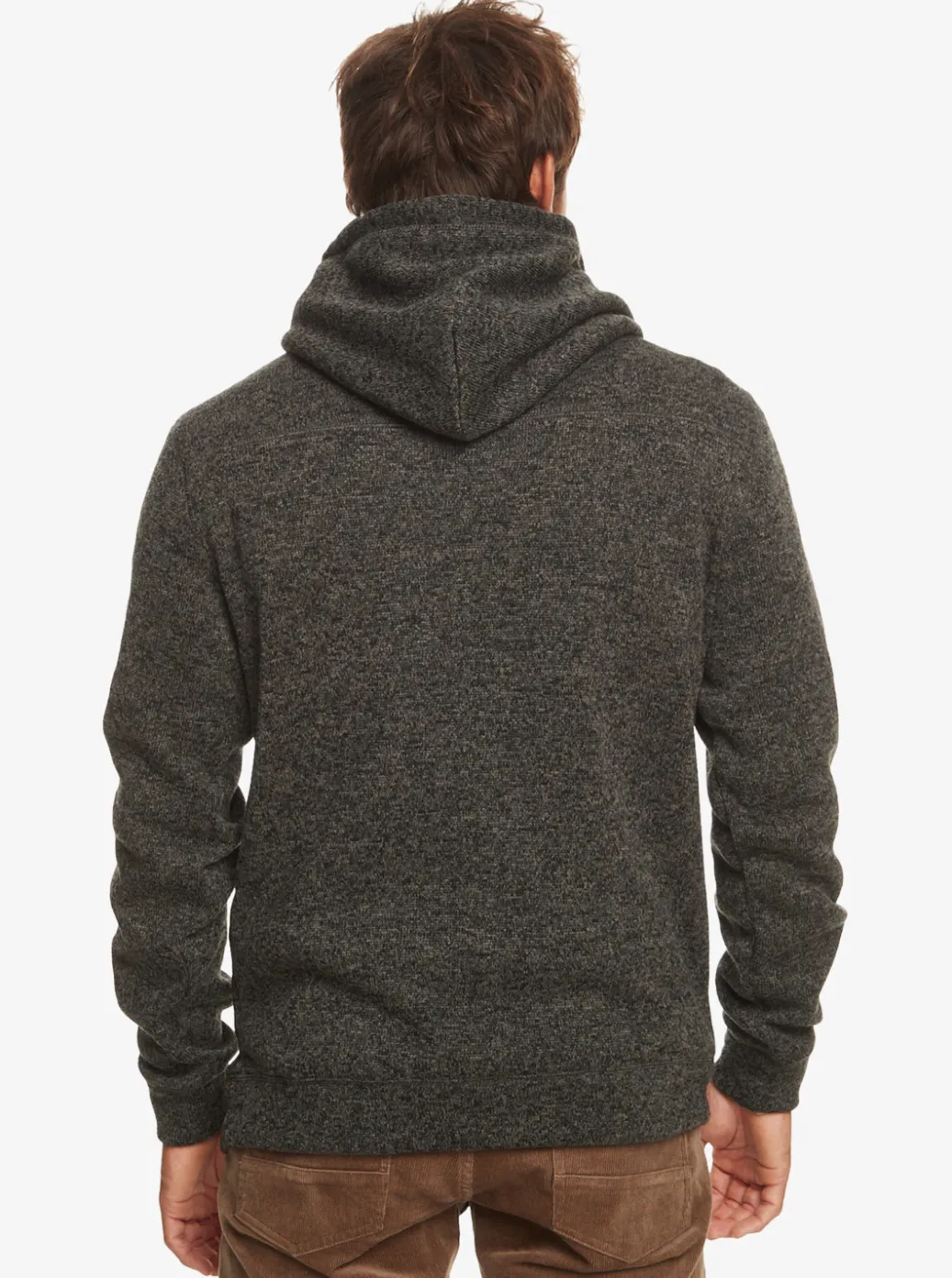 New Quiksilver Keller Fleece Top Dark Grey Heather