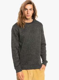 New Quiksilver Keller Sweatshirt Dark Grey Heather