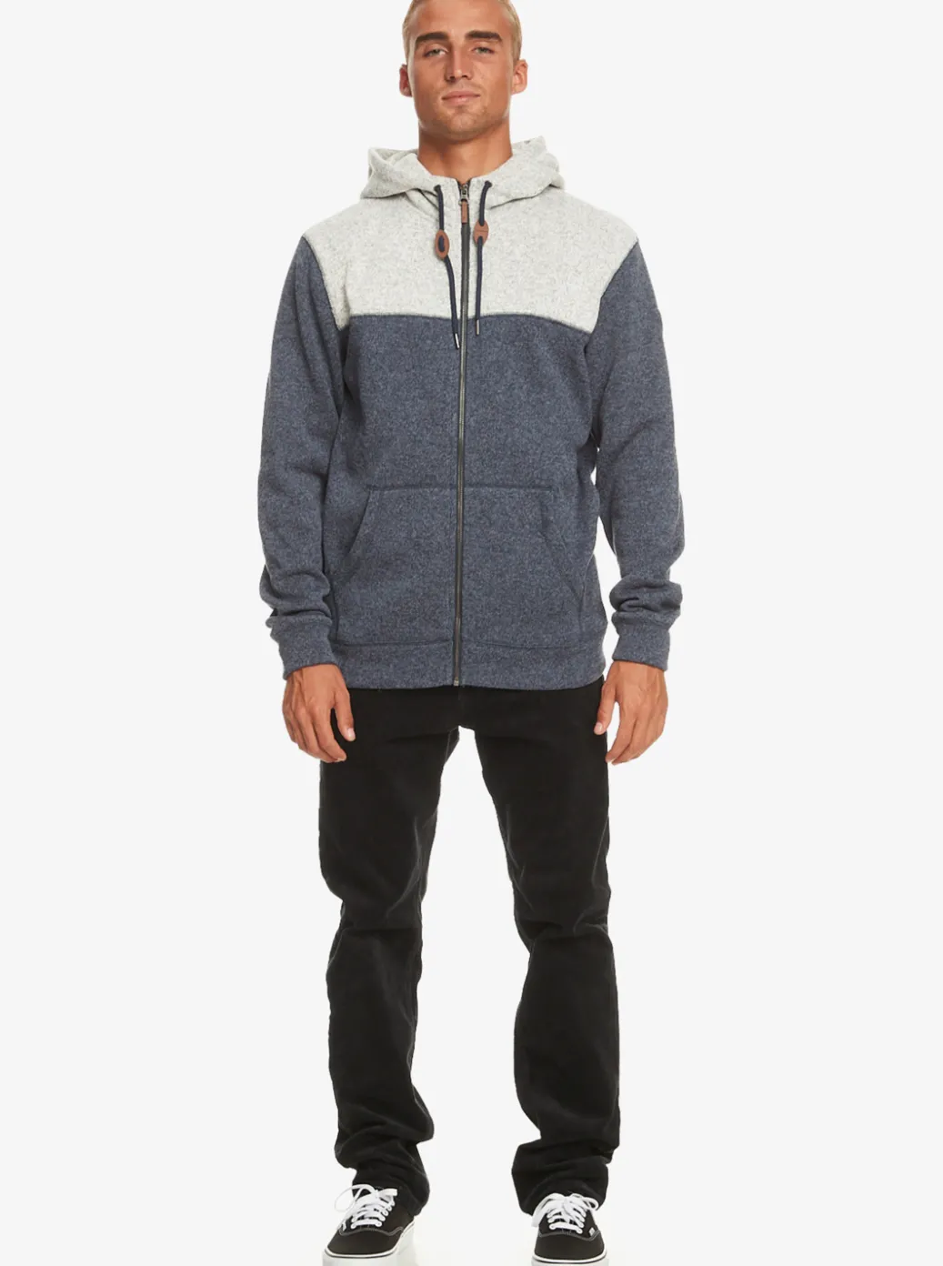 Fashion Quiksilver Keller Zip-Up Hoodie Navy Blazer Heather