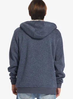 Clearance Quiksilver Keller Zip-Up Hoodie Navy Blazer Heather
